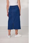 MARYLIN DENIM SKIRT - mid blue